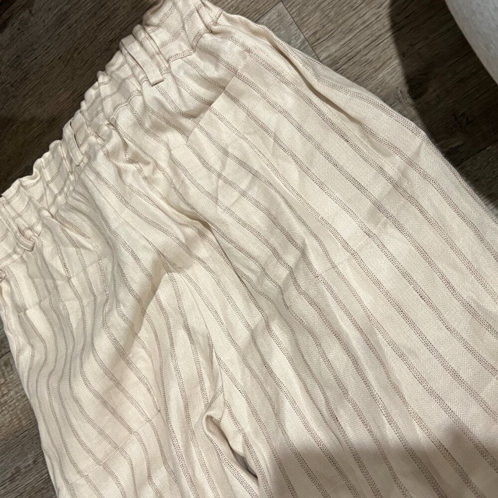 Matin wide leg linen striped pants 6 - Picture 9 of 9